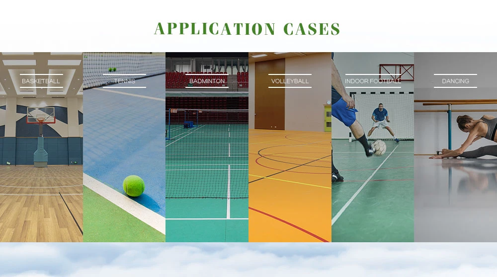 4.5mm 1.8mx20m Best Selling Multiple Purpose PVC Vinyl Sports Flooring for Basketball/ Badminton/Football/Gym/Dance/Fitness Court Mat