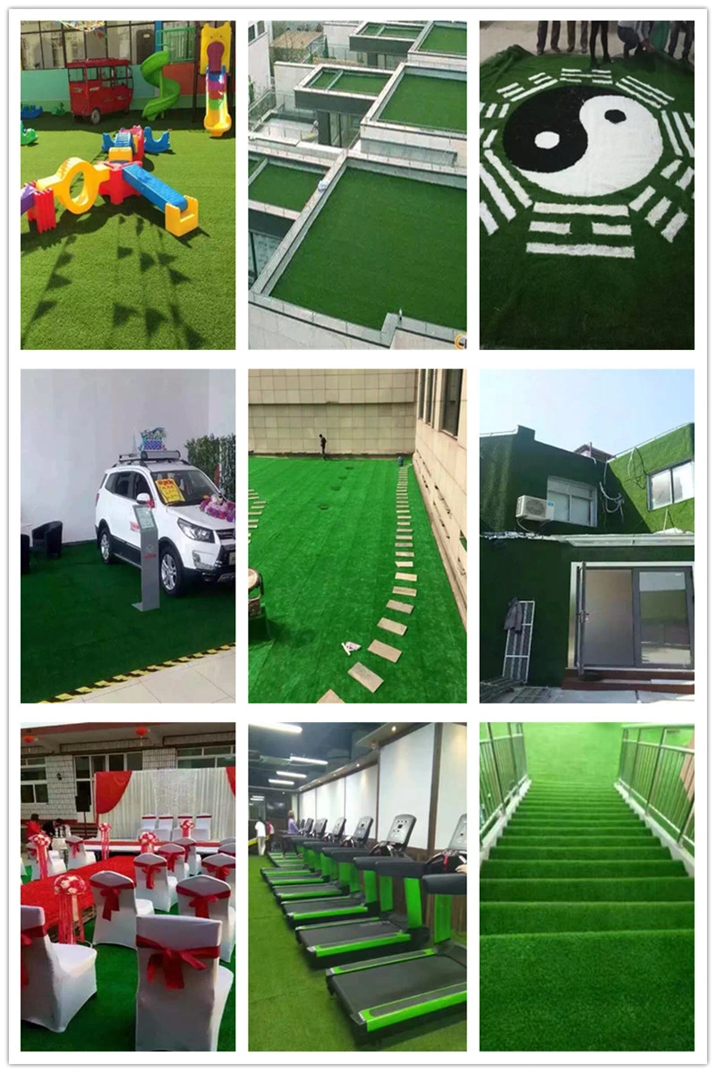 12600 Density Artificial Leisure Grass Green Landscape Grass Plastic Grass Carpet