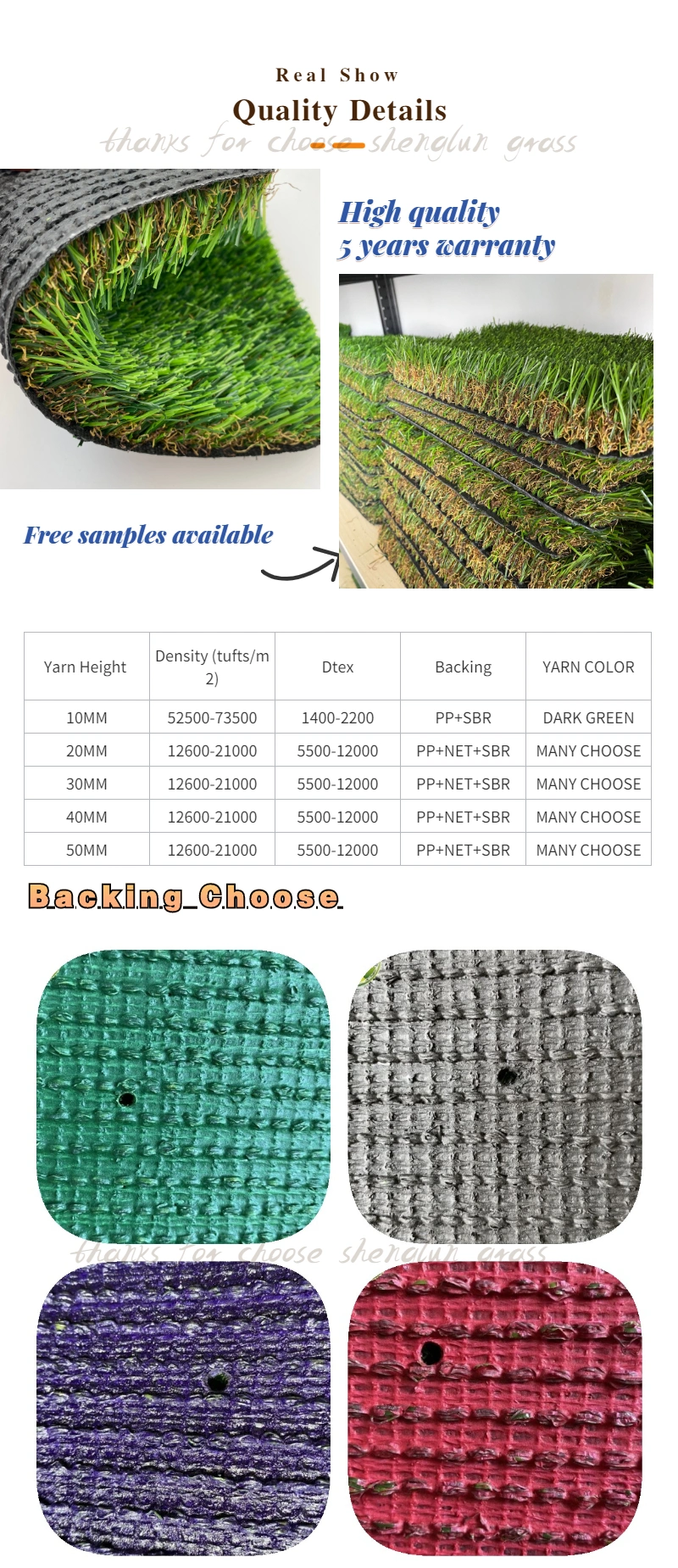 Factory Wholesale Price Pet Friendly Fake Grass Artificial Grass for Terrace, Veranda Fire Resistant and Durable