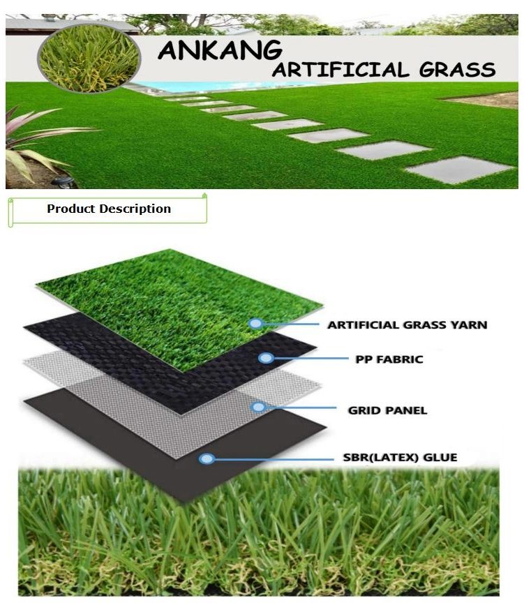 Premium Natural Green Leisure / Landscape Artificial Grass